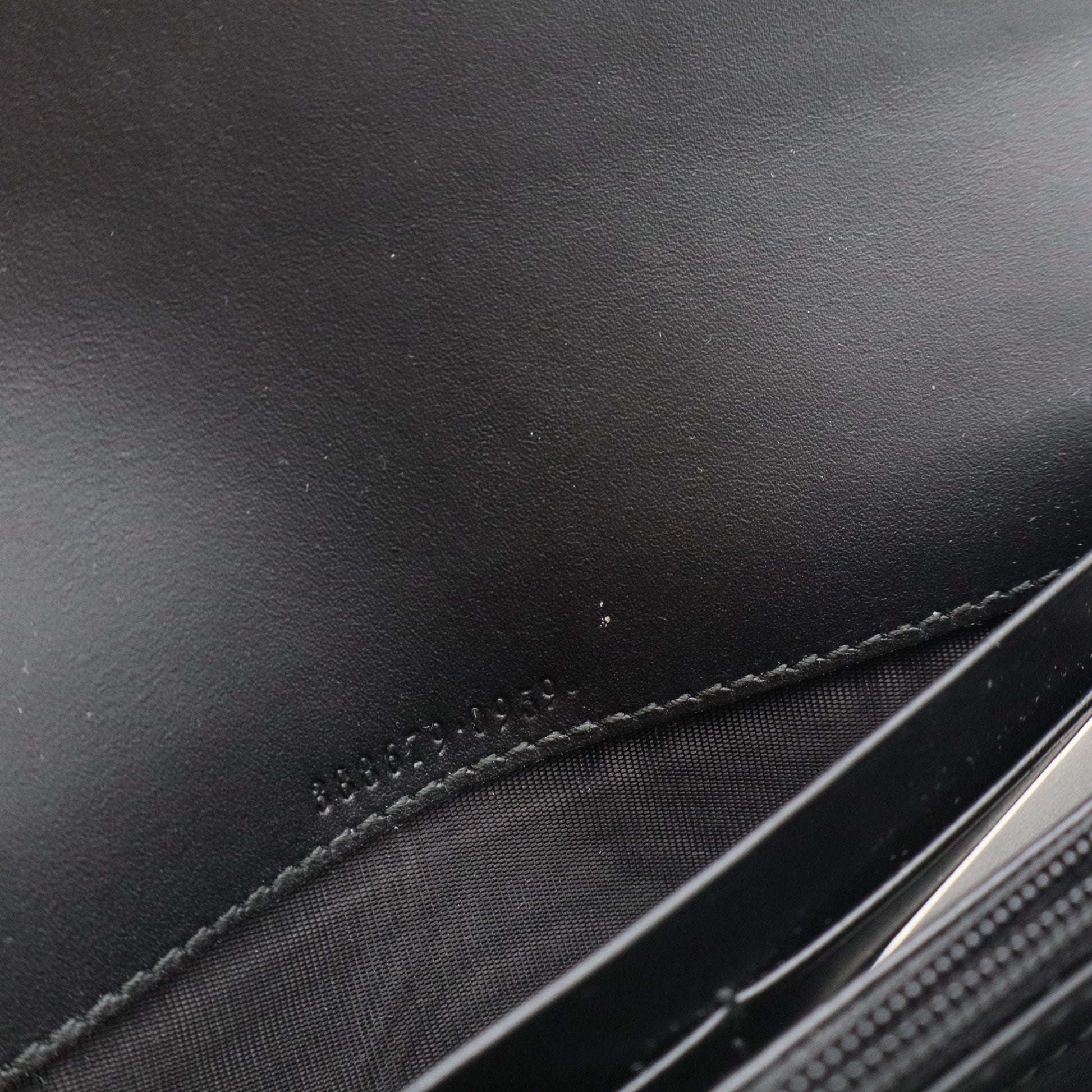 Black Guccissima Leather Bow Flap Continental Wallet