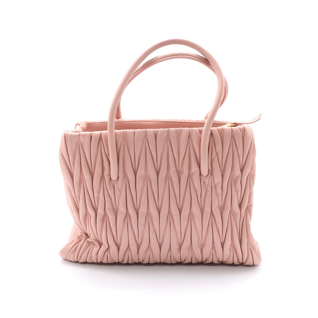 Convertible Tote Matelasse Leather Medium