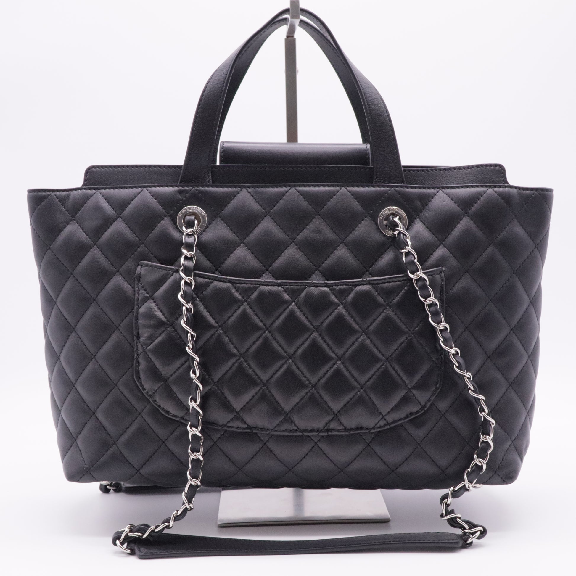 Shopping Tote Quilted Calfskin Medium