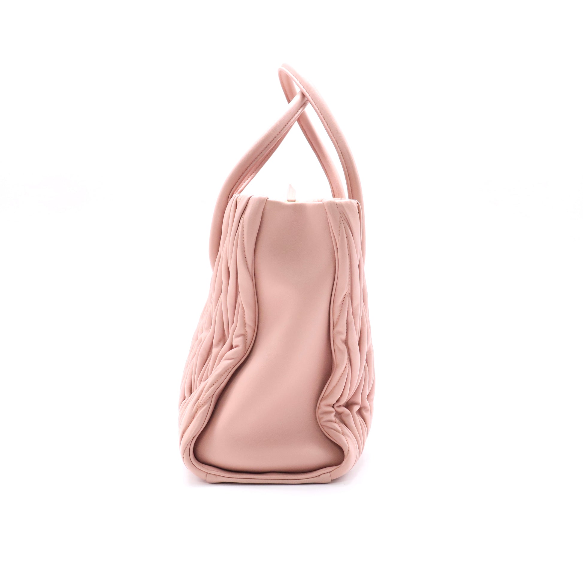 Convertible Tote Matelasse Leather Medium