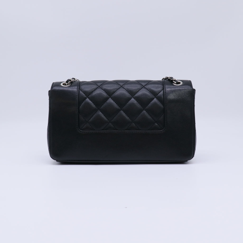 Mademoiselle Vintage Flap Bag Quilted Sheepskin Medium B22352