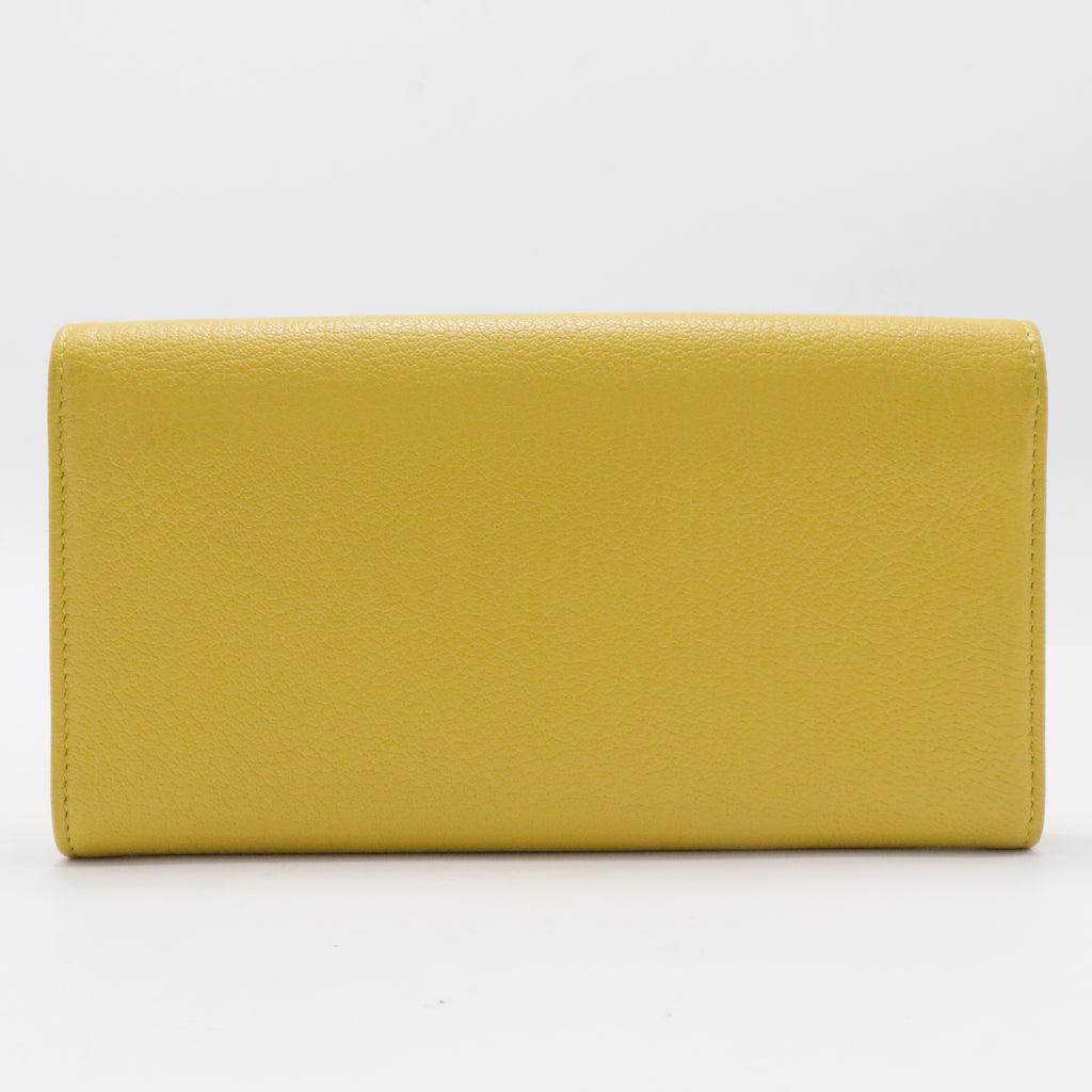 Chanel Long Wallet in Beige Caviar Leather