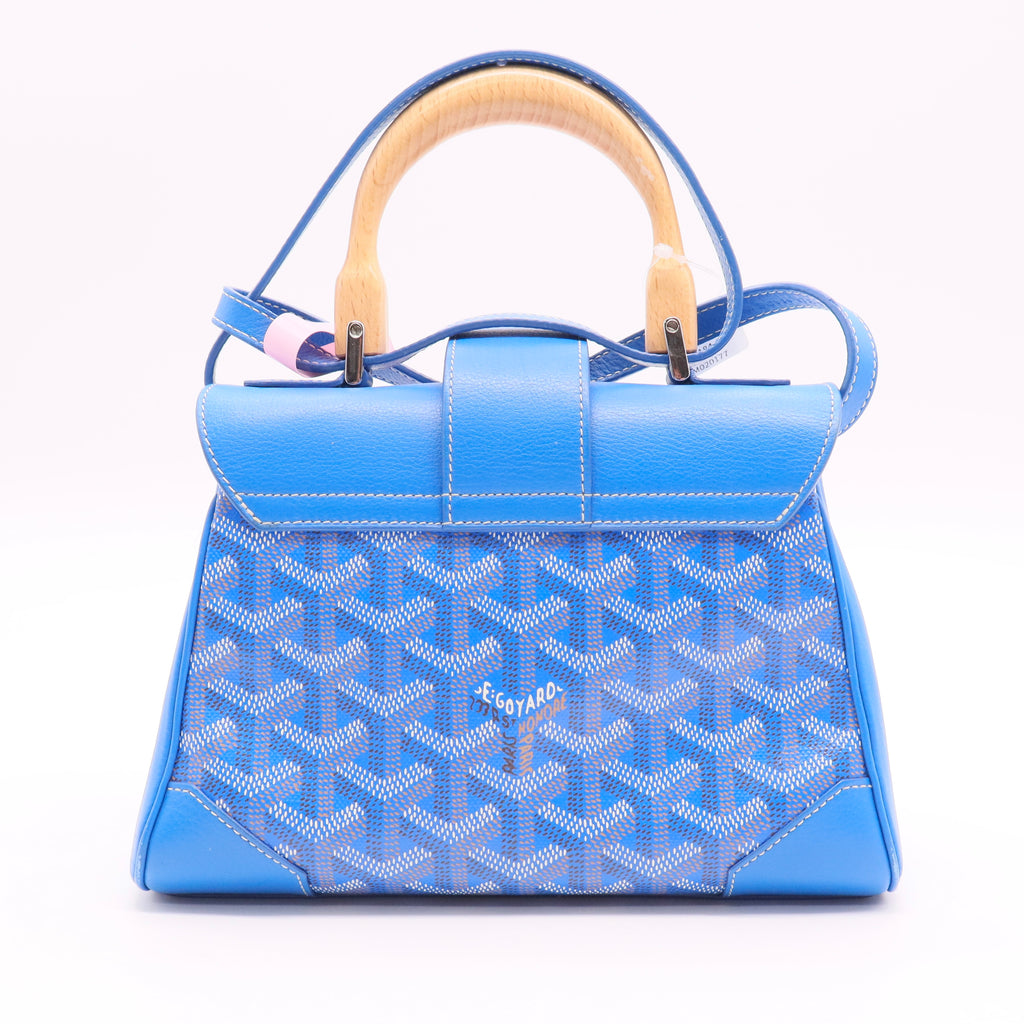 Saigon Top Handle Bag Coated Canvas with Leather Mini J2223 Twins