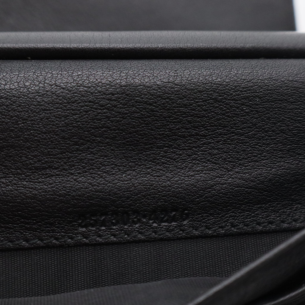 Guccissima Continental Flap Wallet Black