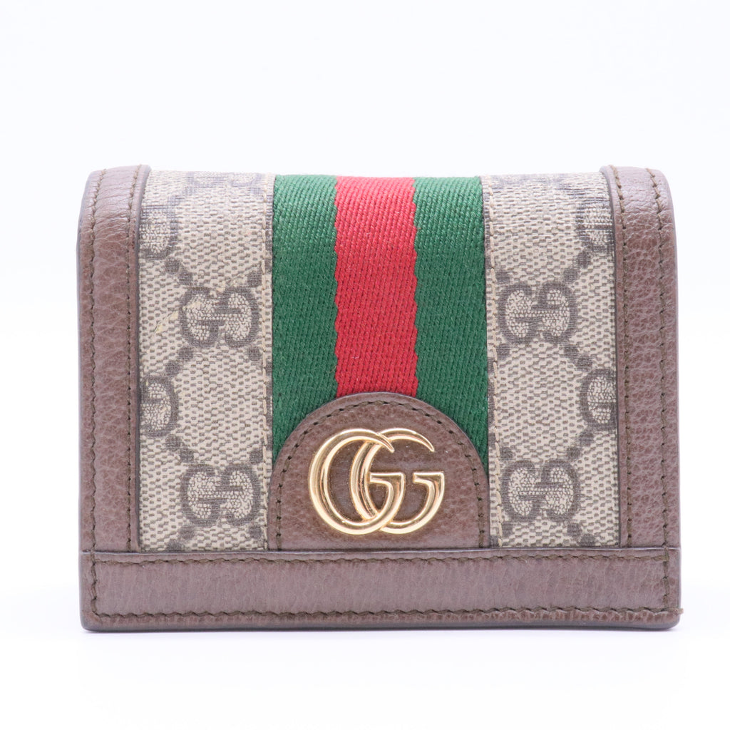 GG Supreme Canvas Wallet Brown Beige