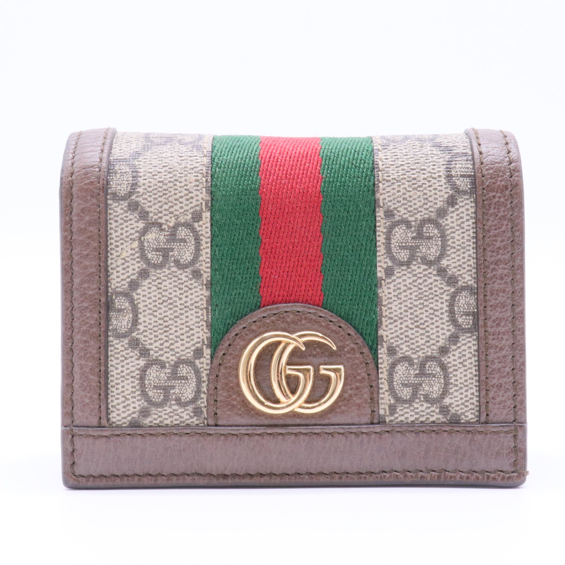GG Supreme Canvas Wallet Brown Beige