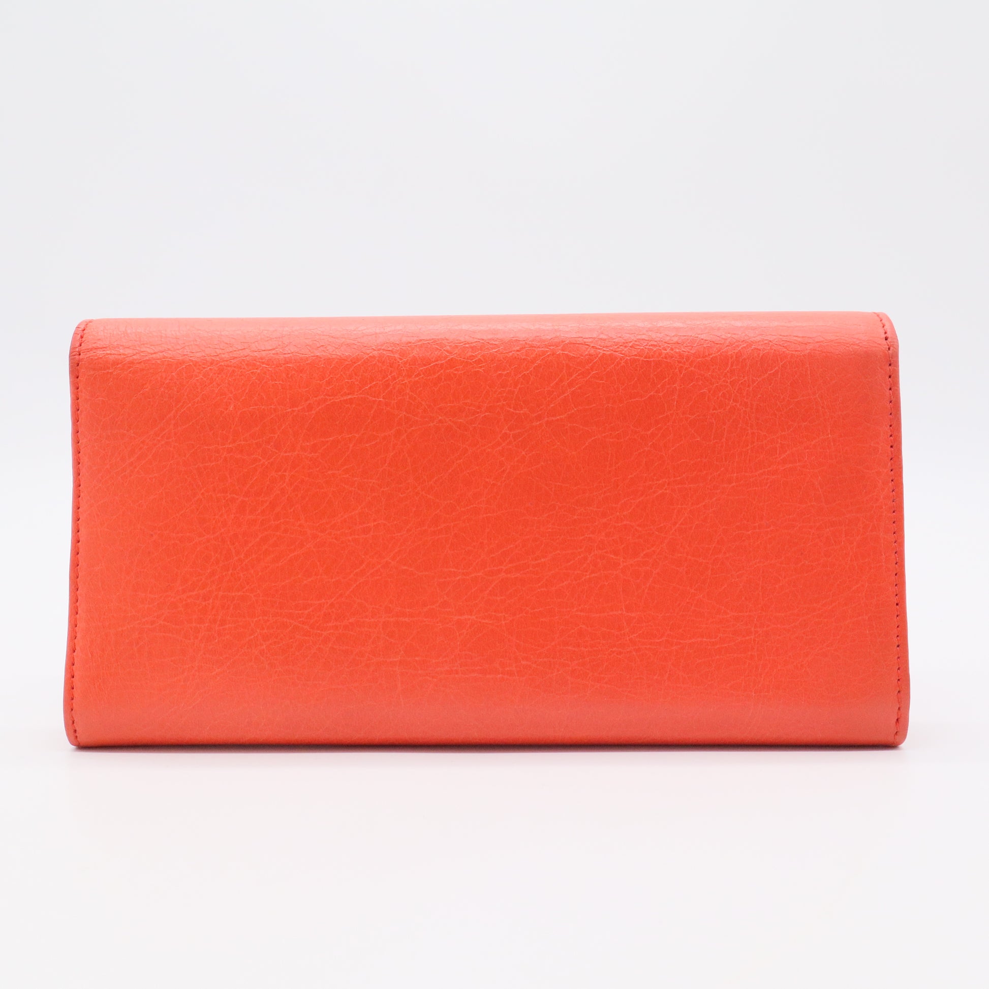 Agneau Classic Hardware Continental Zip Around Wallet Rouge Tango