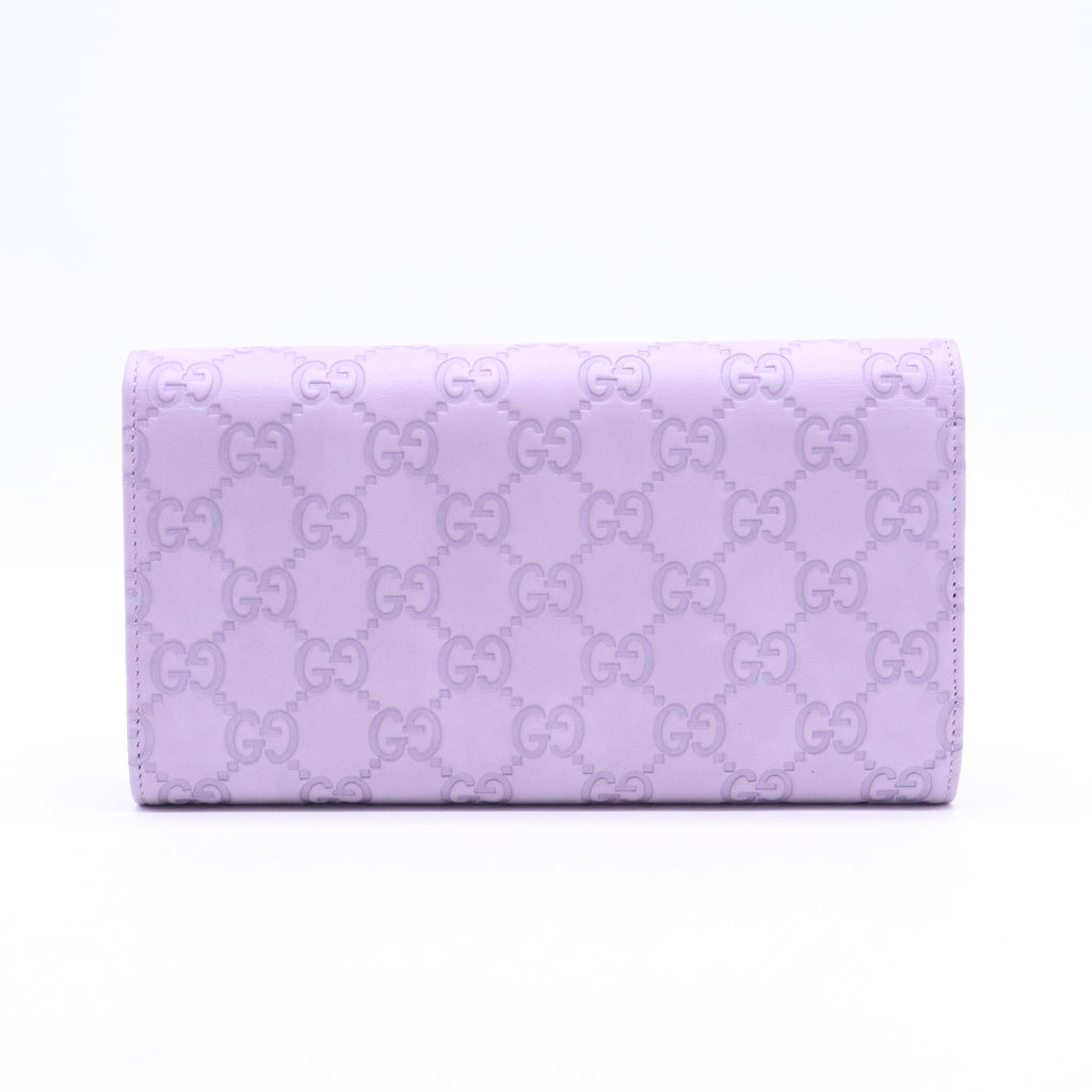 Gucci Microguccissima Leather Continental Flap Wallet W21025
