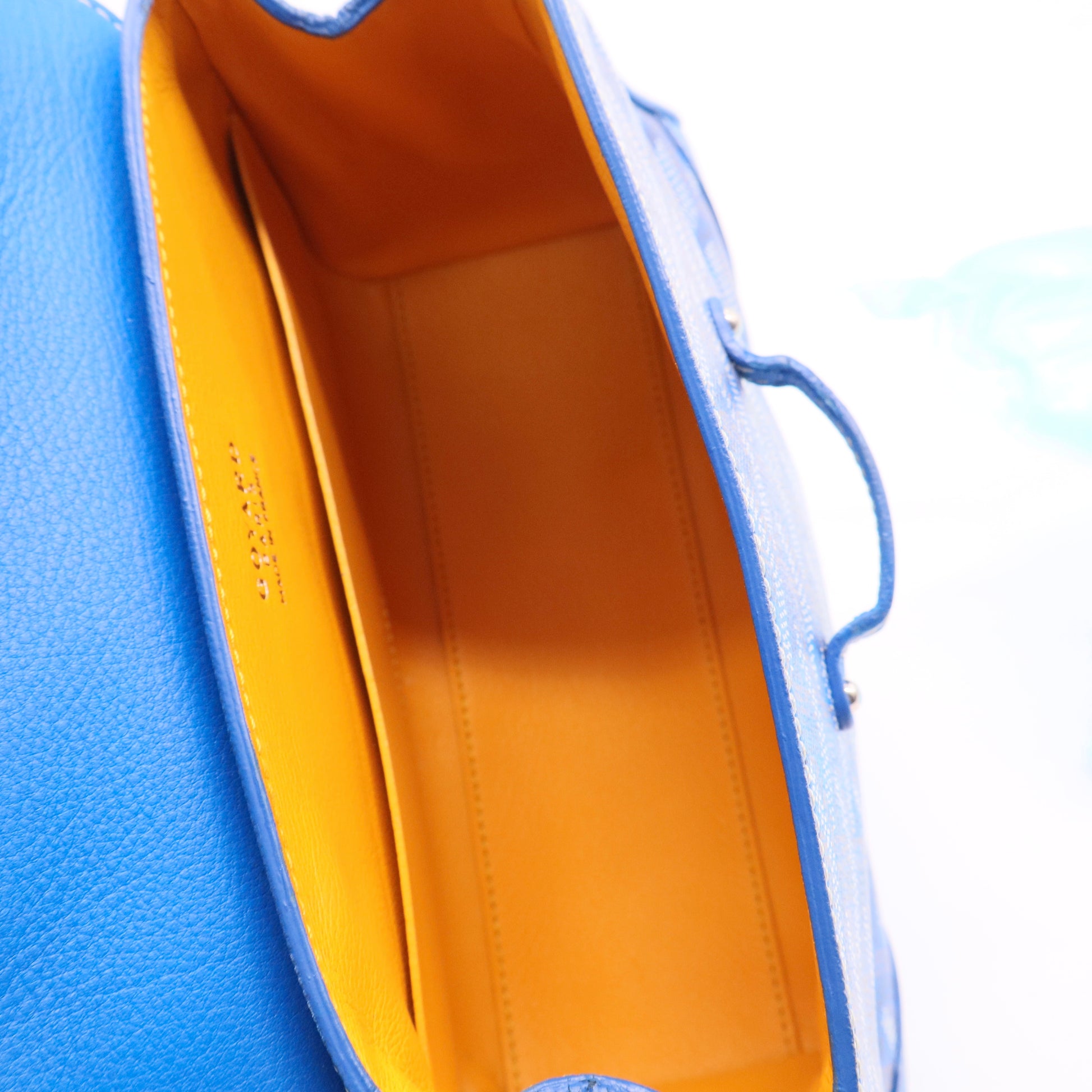 Saigon Top Handle Bag Coated Canvas with Leather Mini J2223 Twins