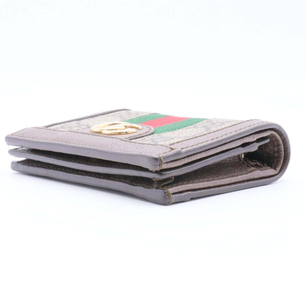 GG Supreme Canvas Wallet Brown Beige