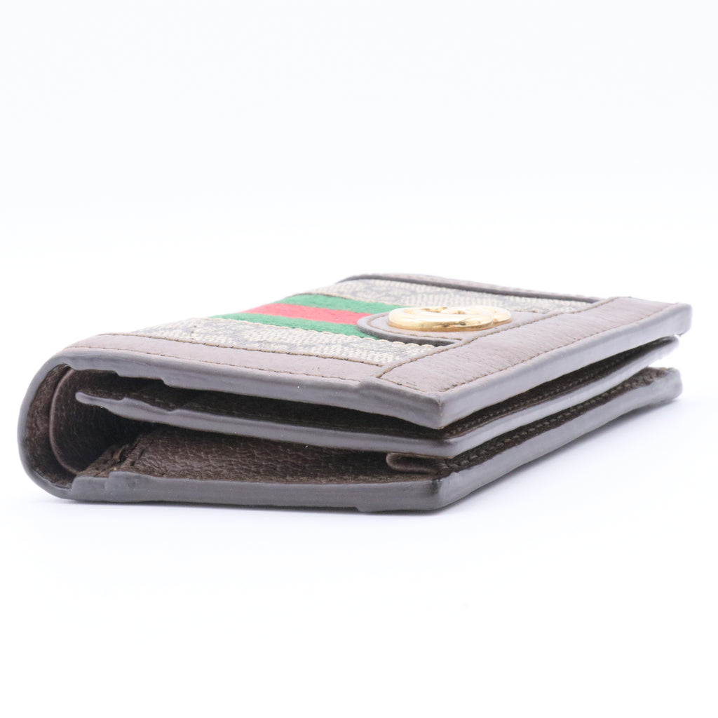 GG Supreme Canvas Wallet Brown Beige