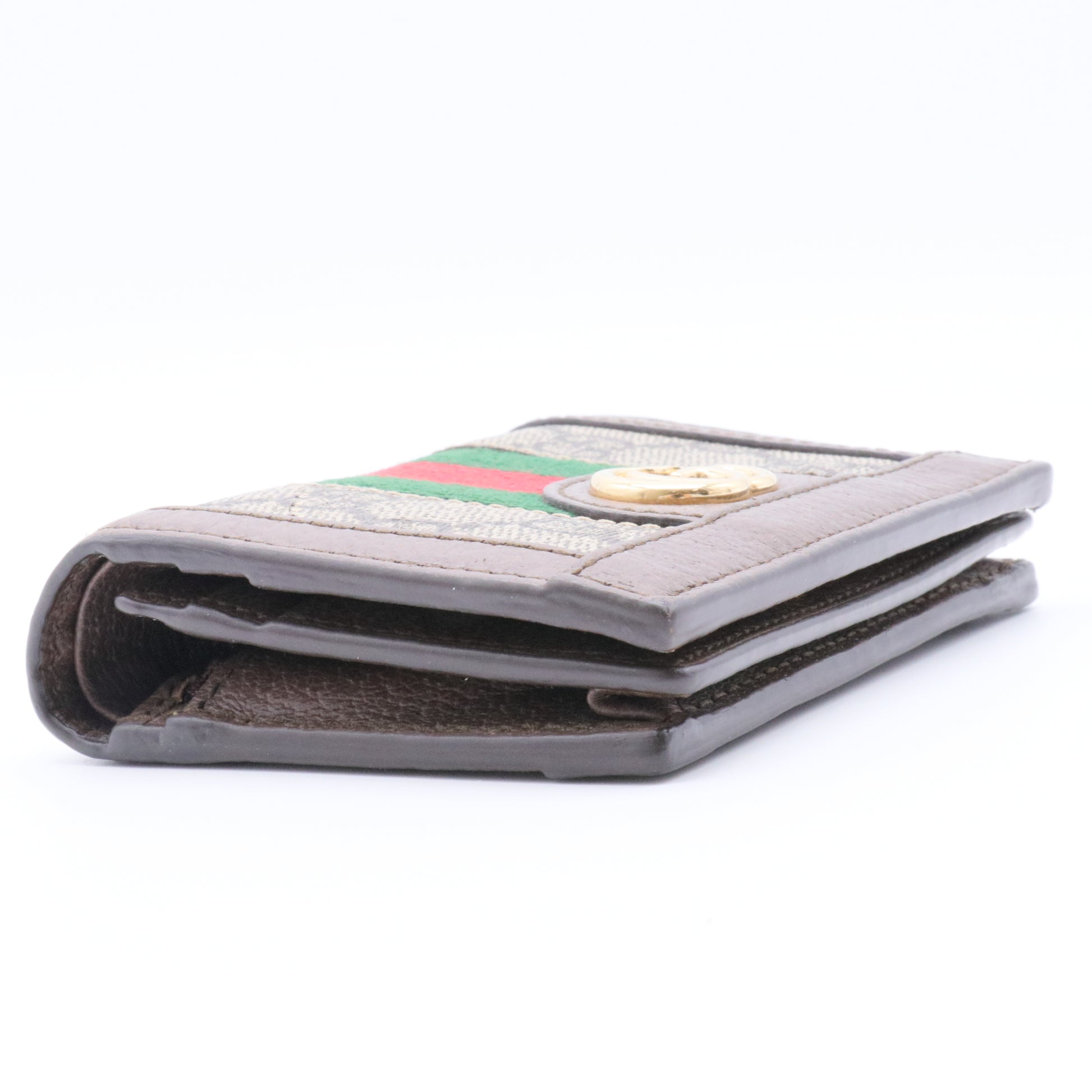 GG Supreme Canvas Wallet Brown Beige