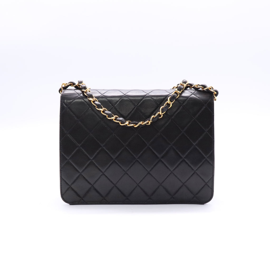 Chanel Timeless classic black leather twins