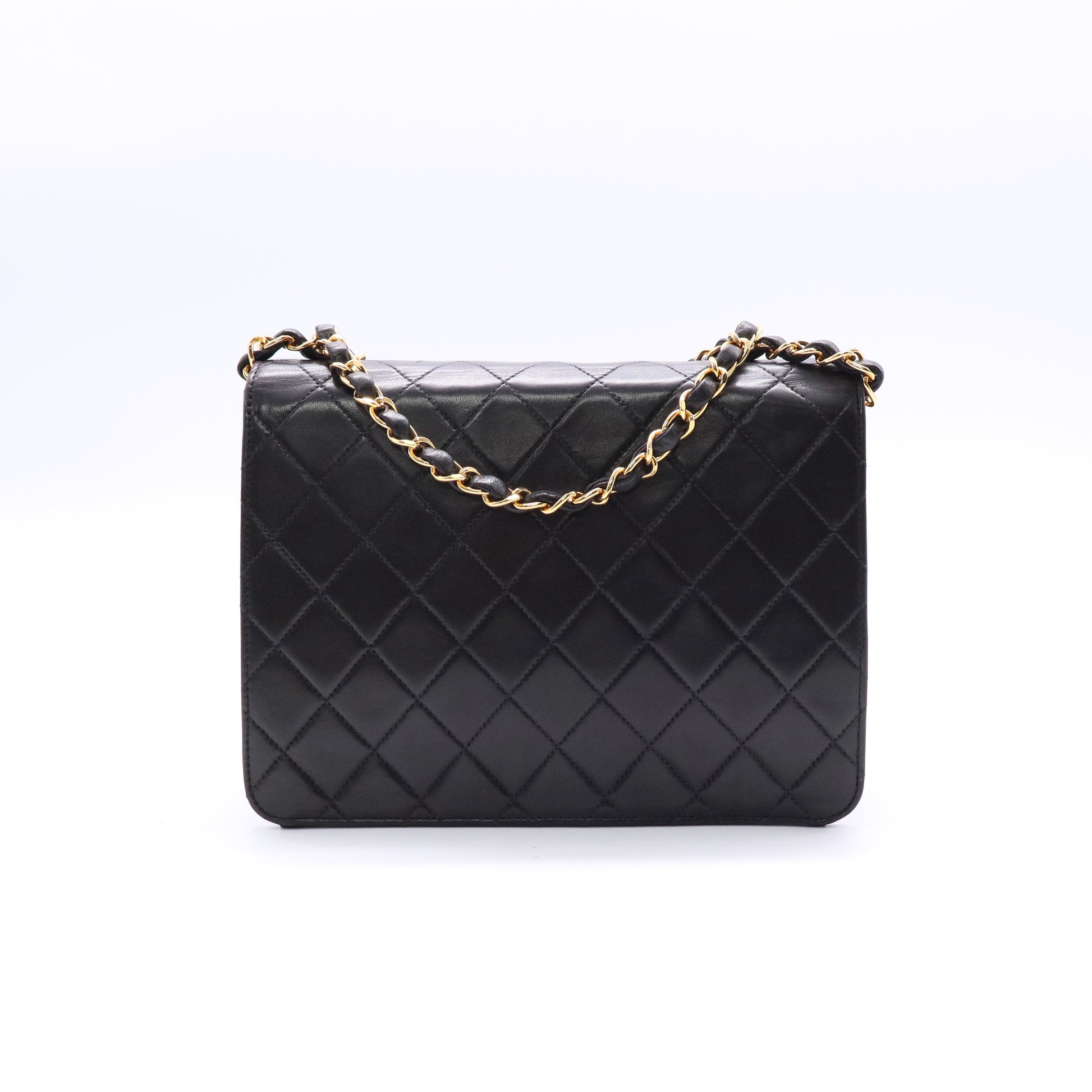 Chanel Timeless classic black leather twins
