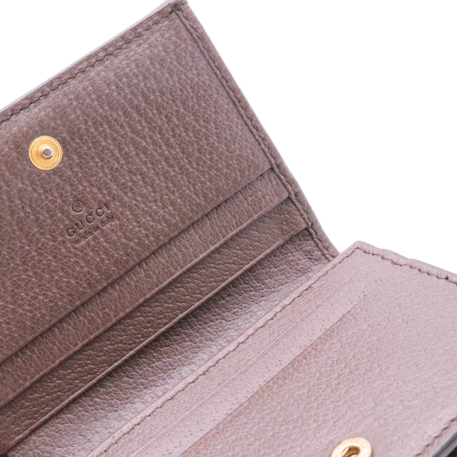 GG Supreme Canvas Wallet Brown Beige