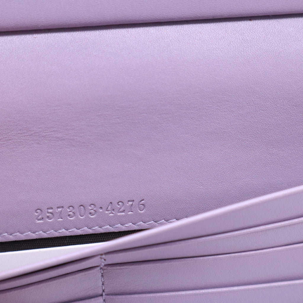 Gucci Microguccissima Leather Continental Flap Wallet W21025