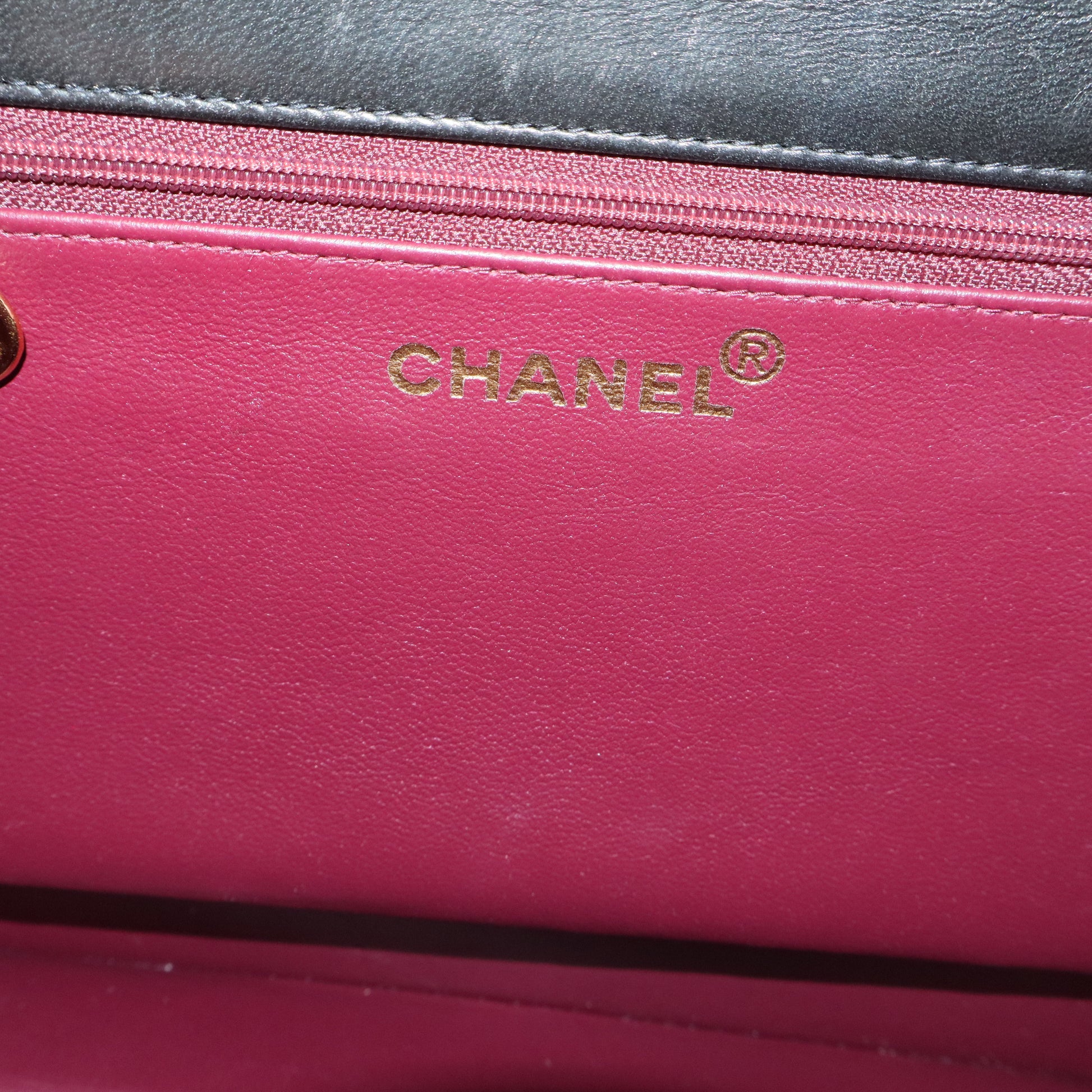 Chanel Timeless classic black leather twins