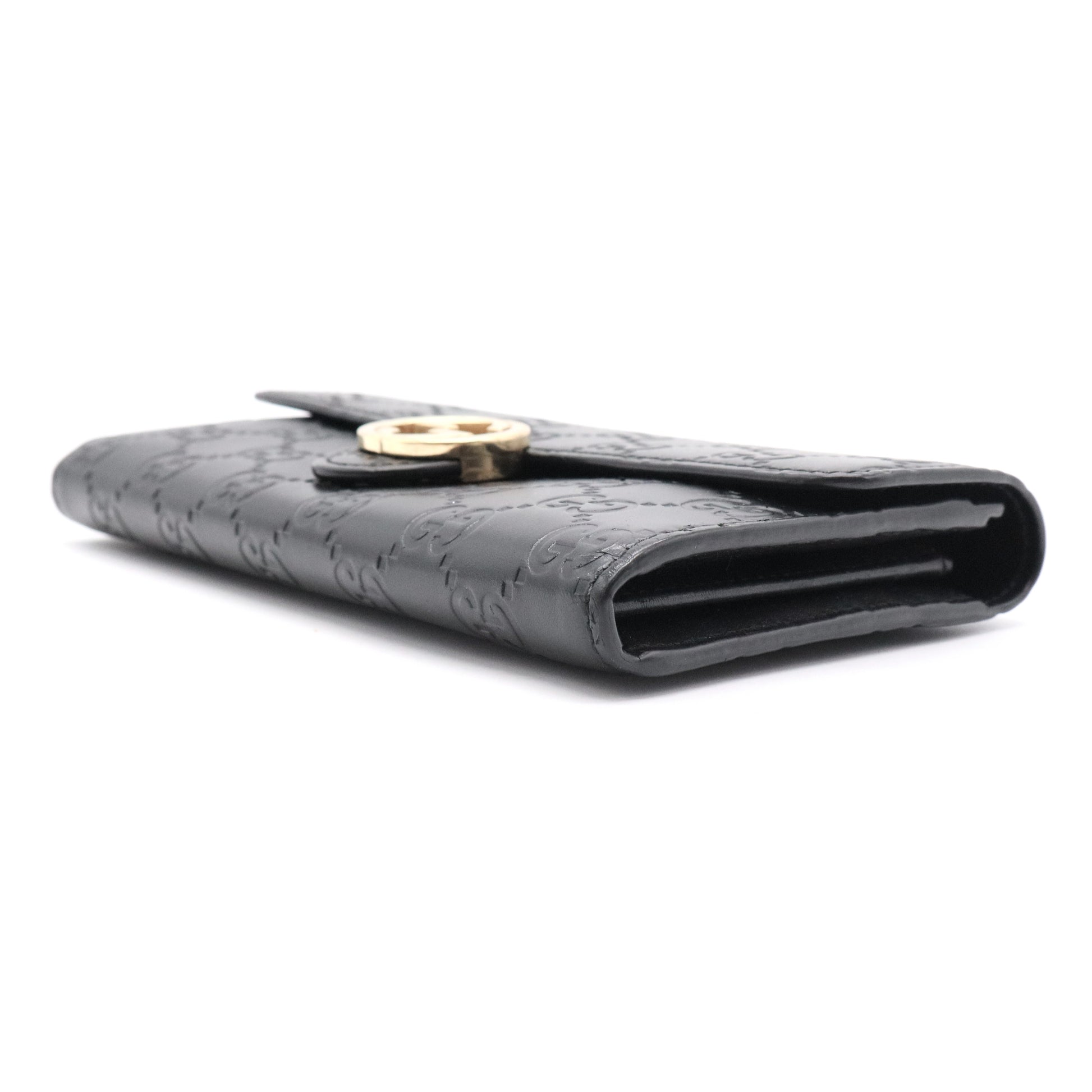 Guccissima Leather GG Icon Continental Wallet