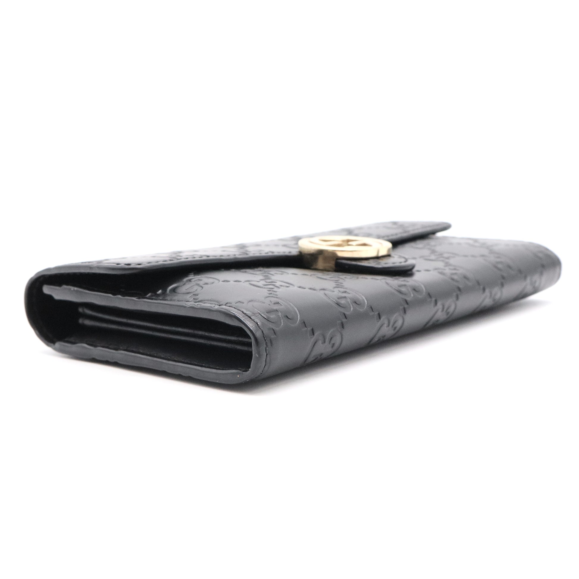 Guccissima Leather GG Icon Continental Wallet