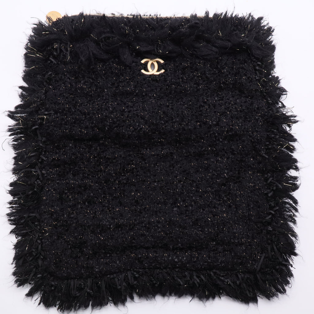 CHANEL 2017 Paris-Cosmopolite Tweed Clutch TWINS