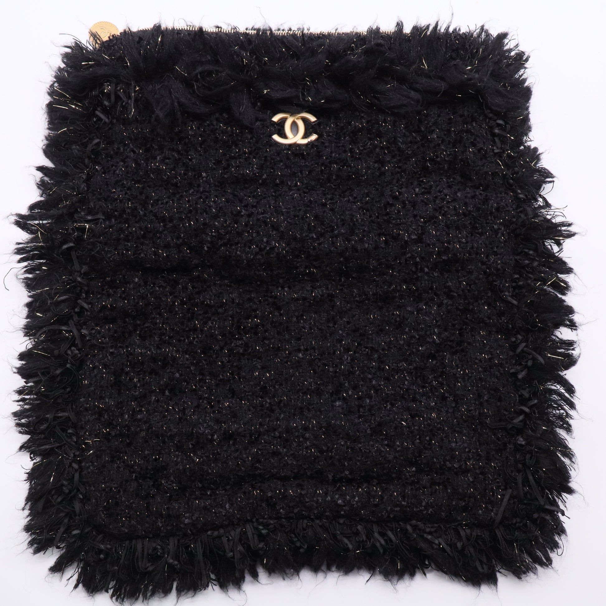 CHANEL 2017 Paris-Cosmopolite Tweed Clutch TWINS