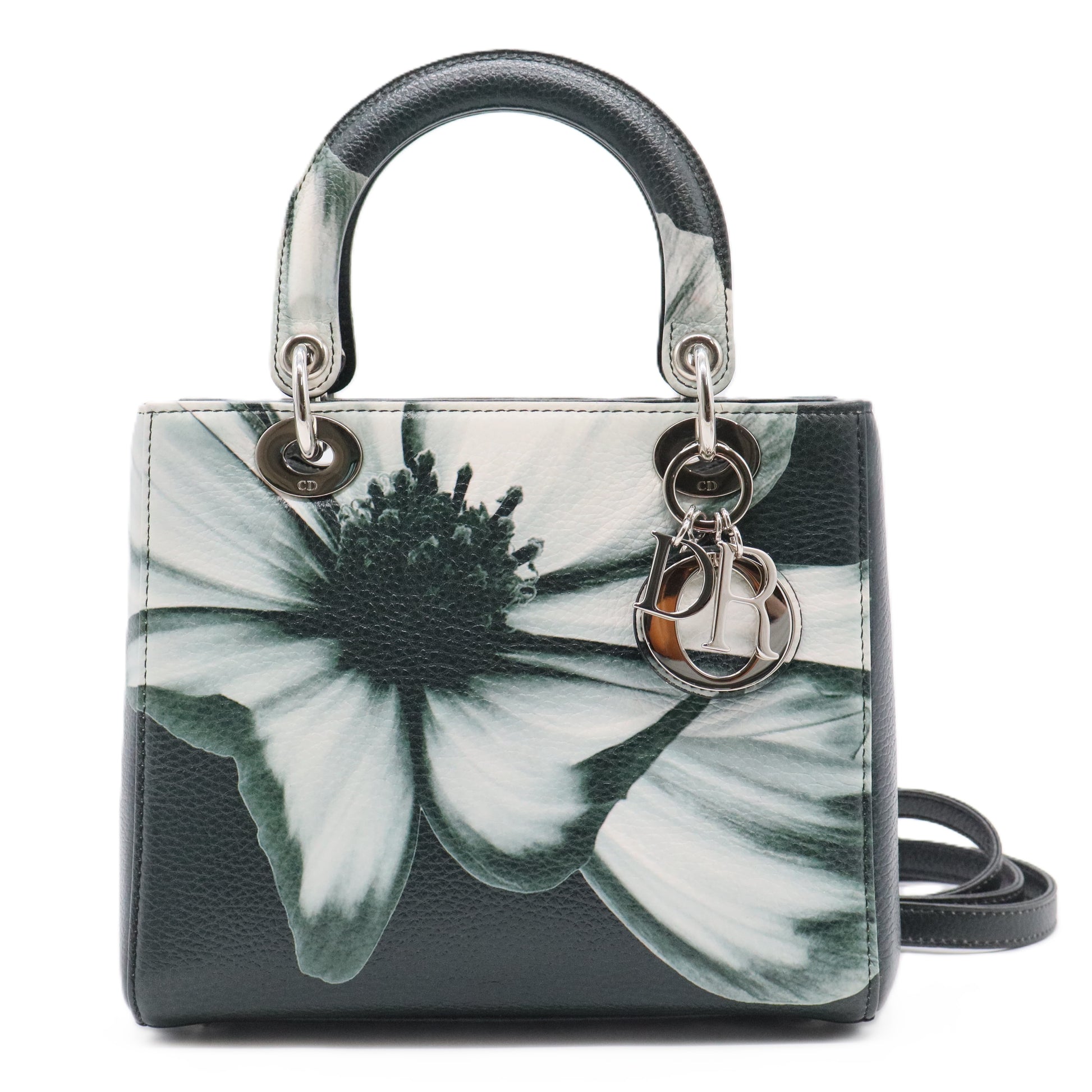 Lady Dior Bag Printed Leather Medium