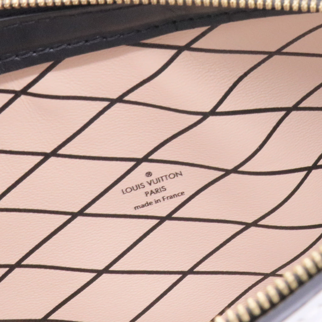 Trunk Clutch Epi Leather White Bag