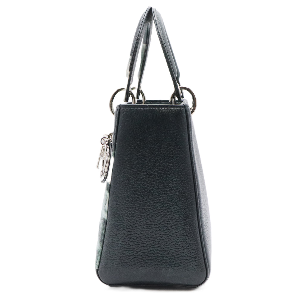 Lady Dior Bag Printed Leather Medium