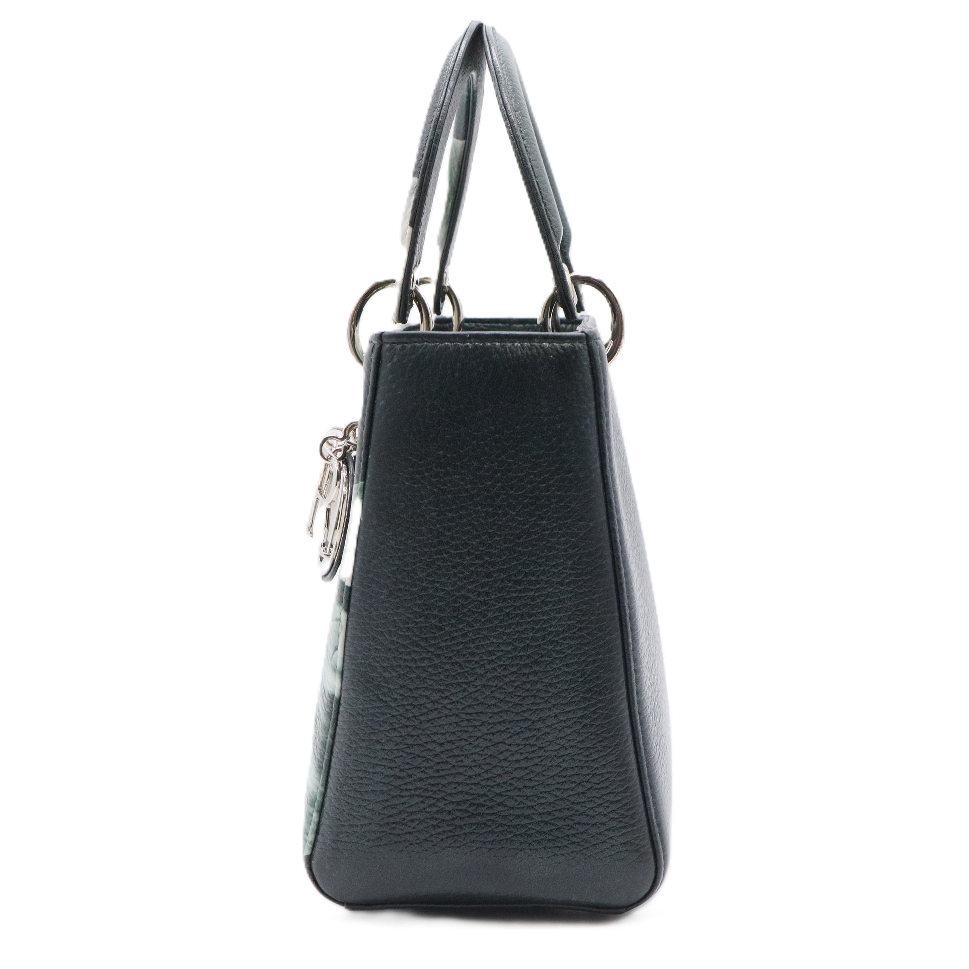 Lady Dior Bag Printed Leather Medium