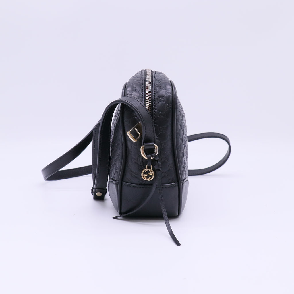 Microguccissima Mini Bree Messenger Bag Black B22658