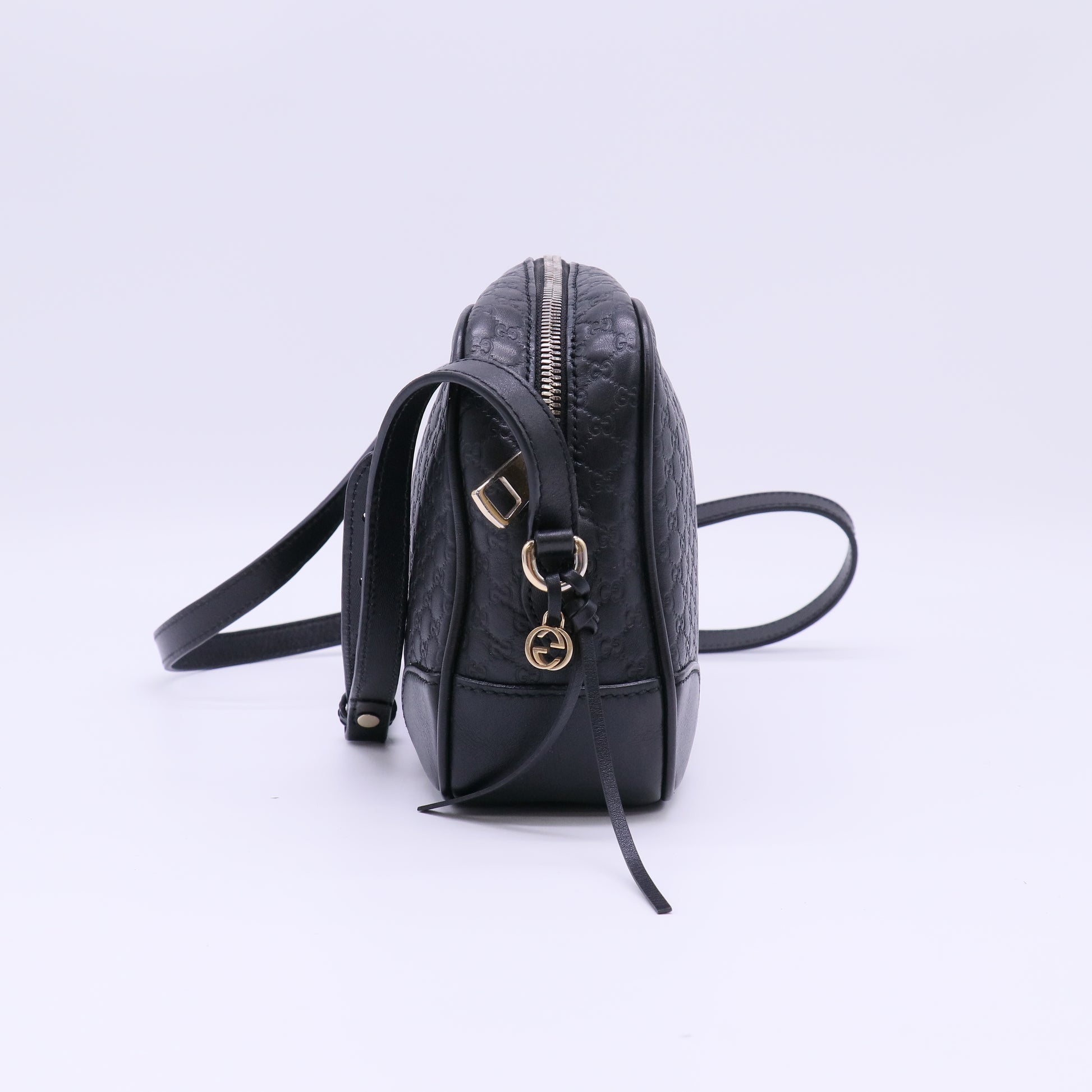 Microguccissima Mini Bree Messenger Bag Black B22658