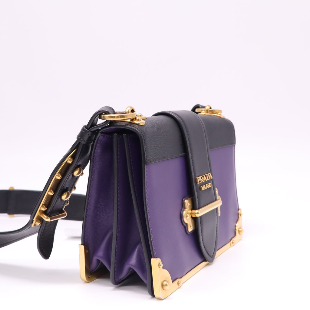 Cahier Crossbody Bag Leather and Saffiano Leather Small Twins B22698