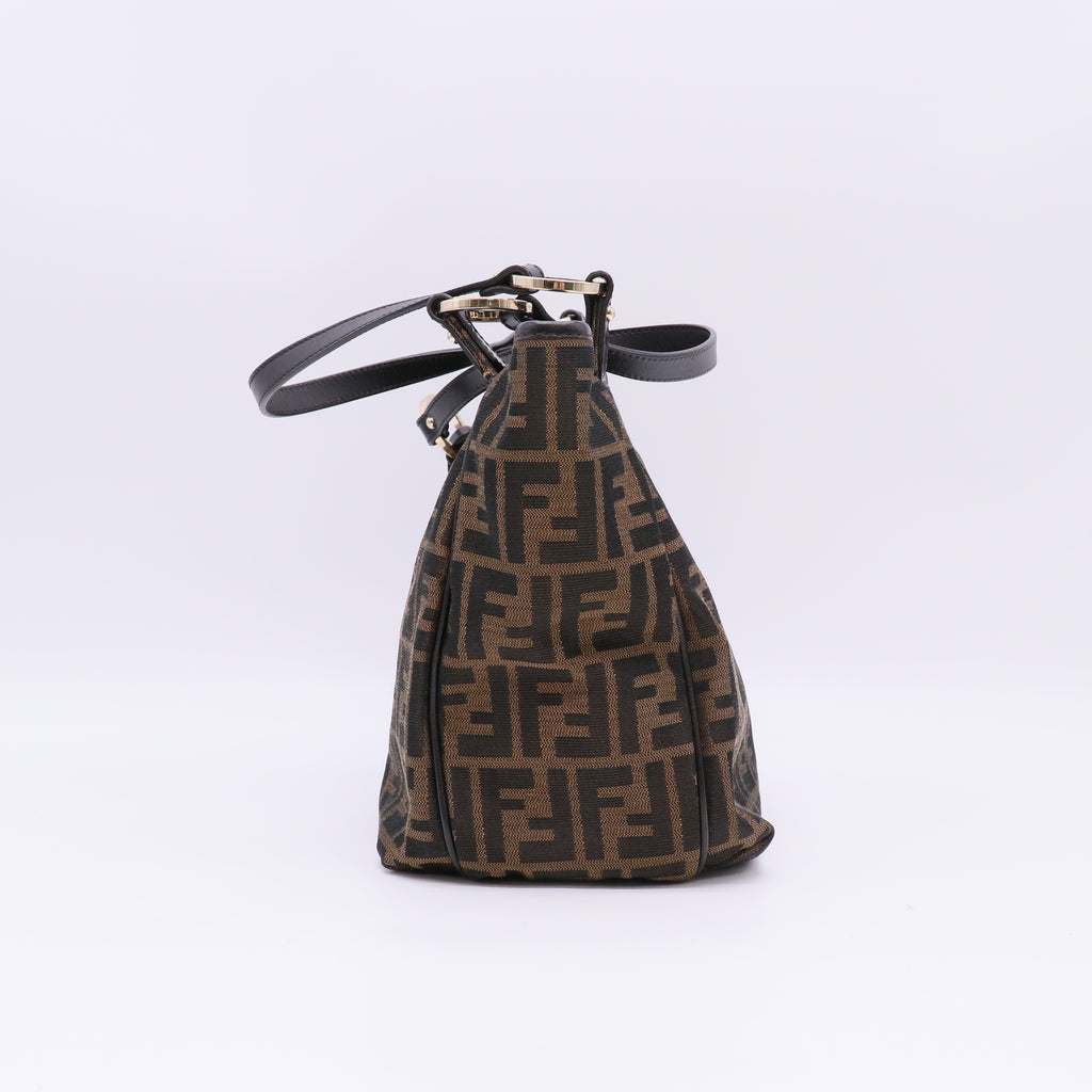 Fendi Zucca Canvas Shoulder Bag B23366