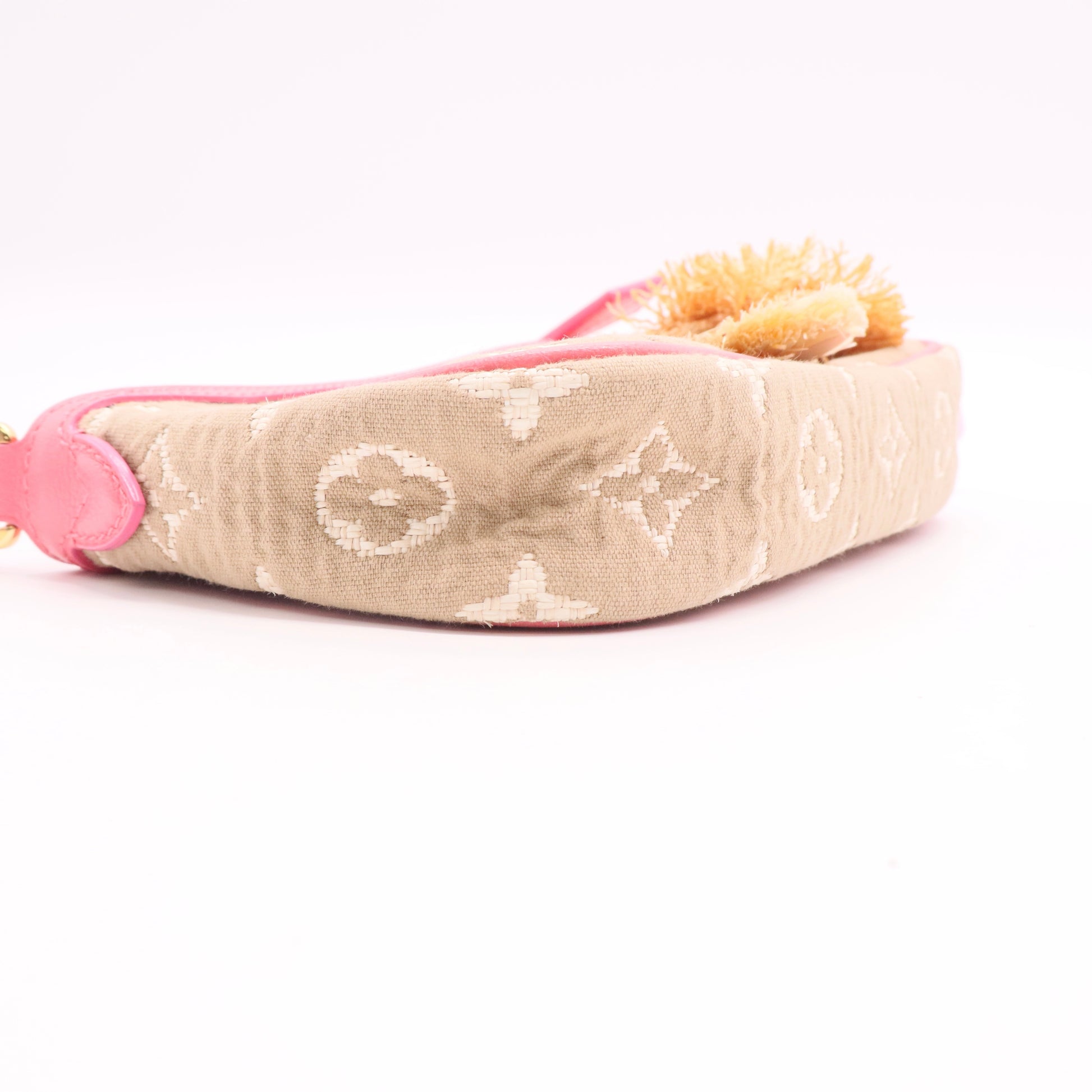 Limited Edition Rose Monogram Sabbia Accessories Pochette Bag Twins