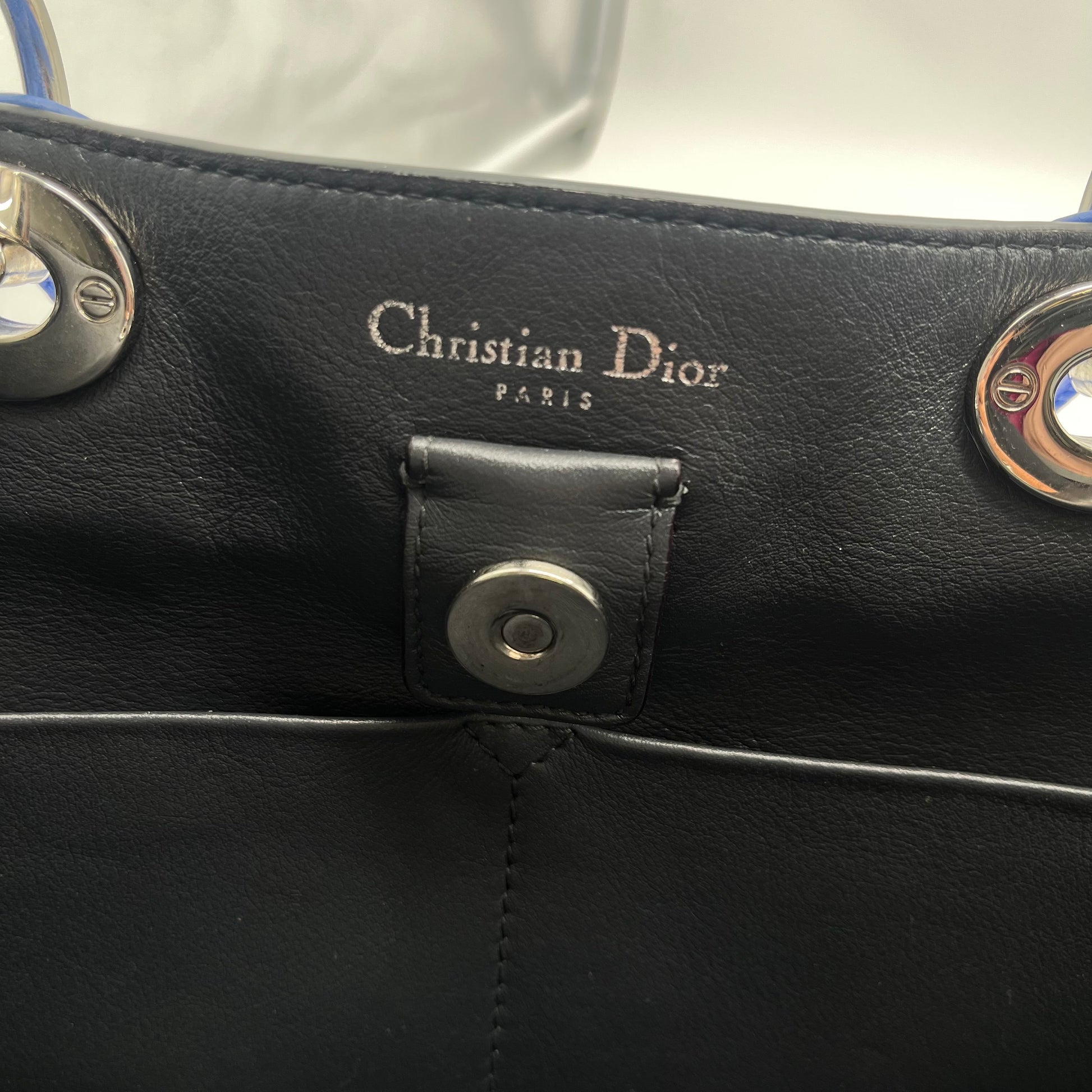 Blue Dior Medium Diorissimo Satchel twins