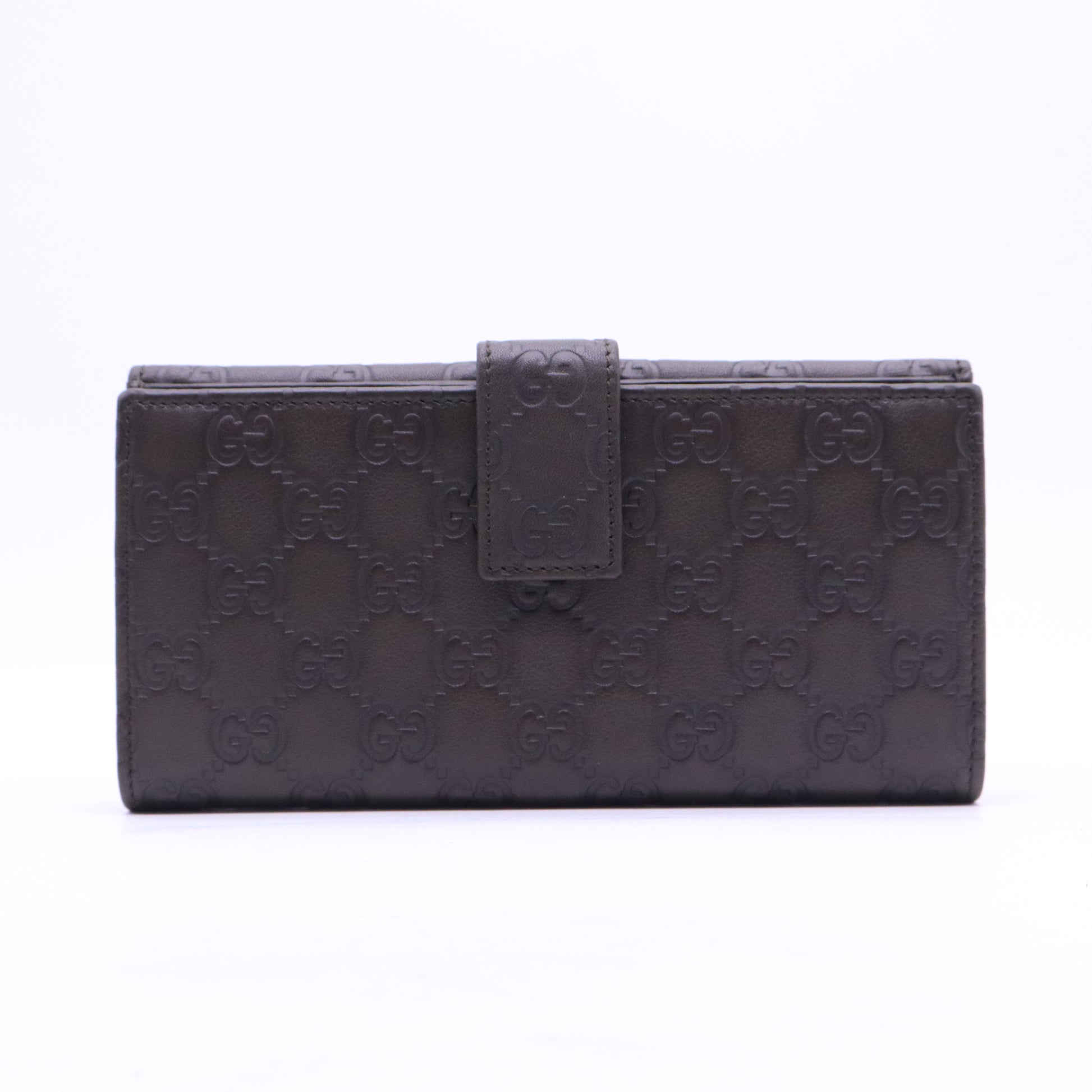 GG Signature Leather Continental Wallet W21049
