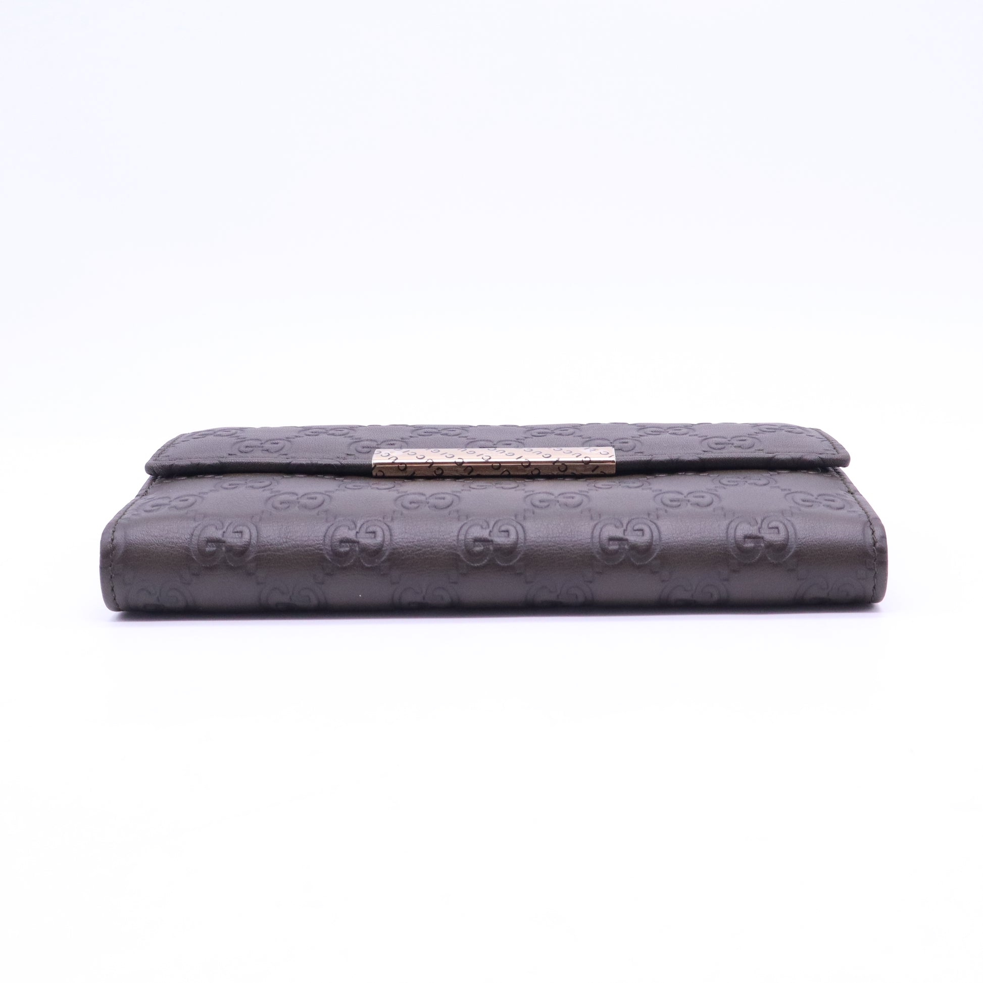 GG Signature Leather Continental Wallet W21049