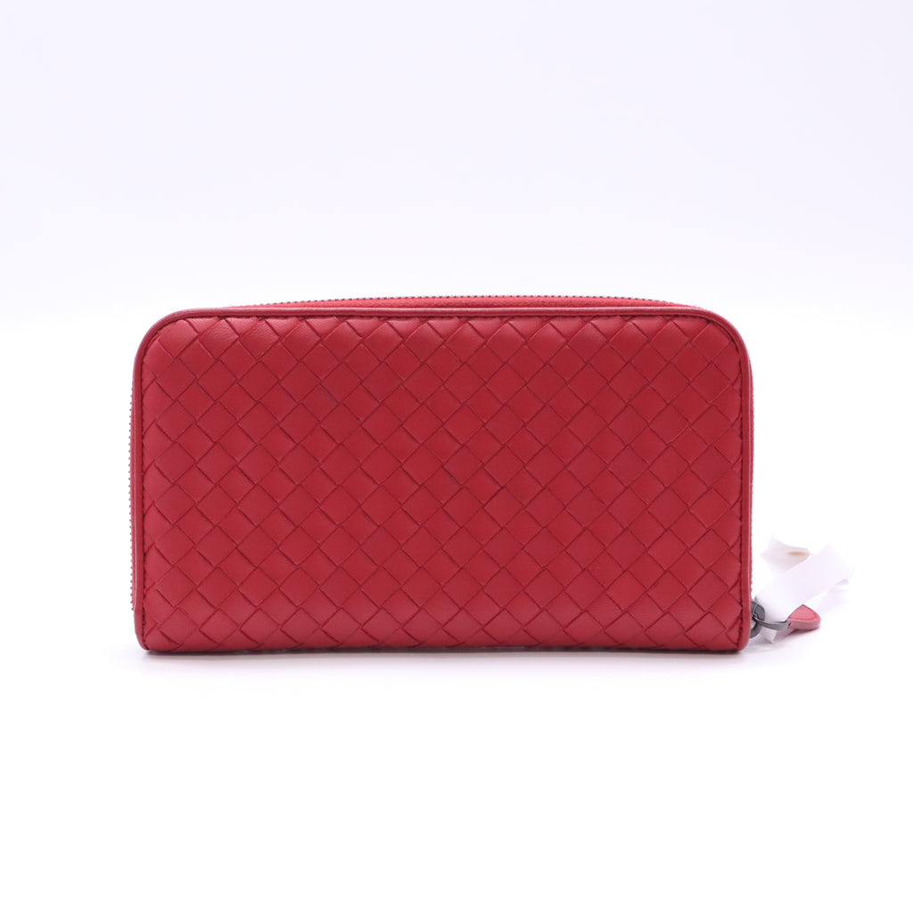 Bottega Veneta Intrecciato Nappa Zip-Around Long Wallet W22671