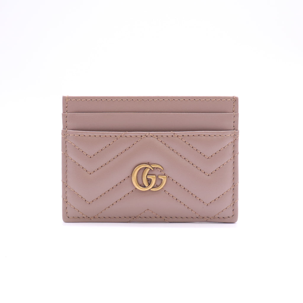 Gucci GG Marmont Matelassé Chevron Card Case W23200