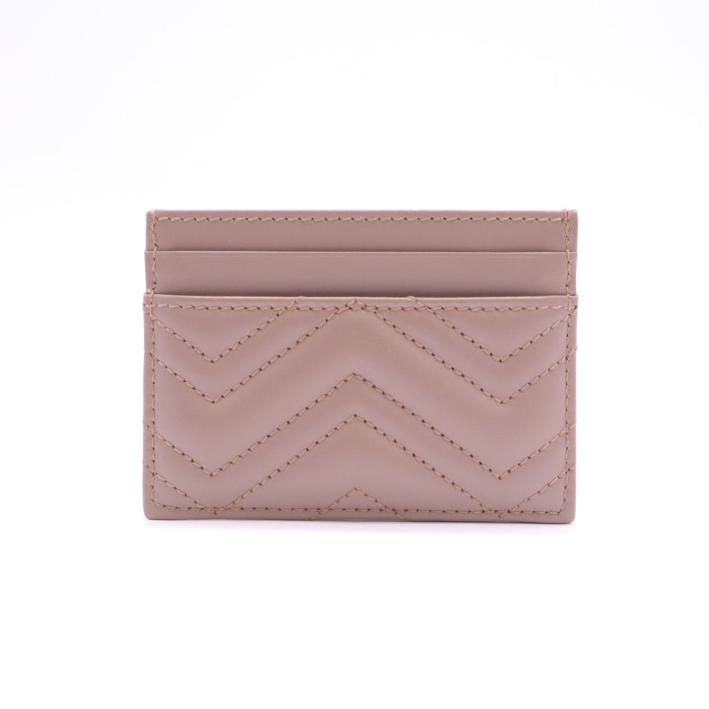 Gucci GG Marmont Matelassé Chevron Card Case W23200