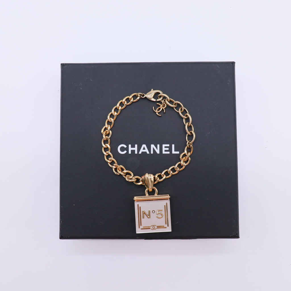 Chanel No.5 Perfume Bottle Charm Bracelet W21778