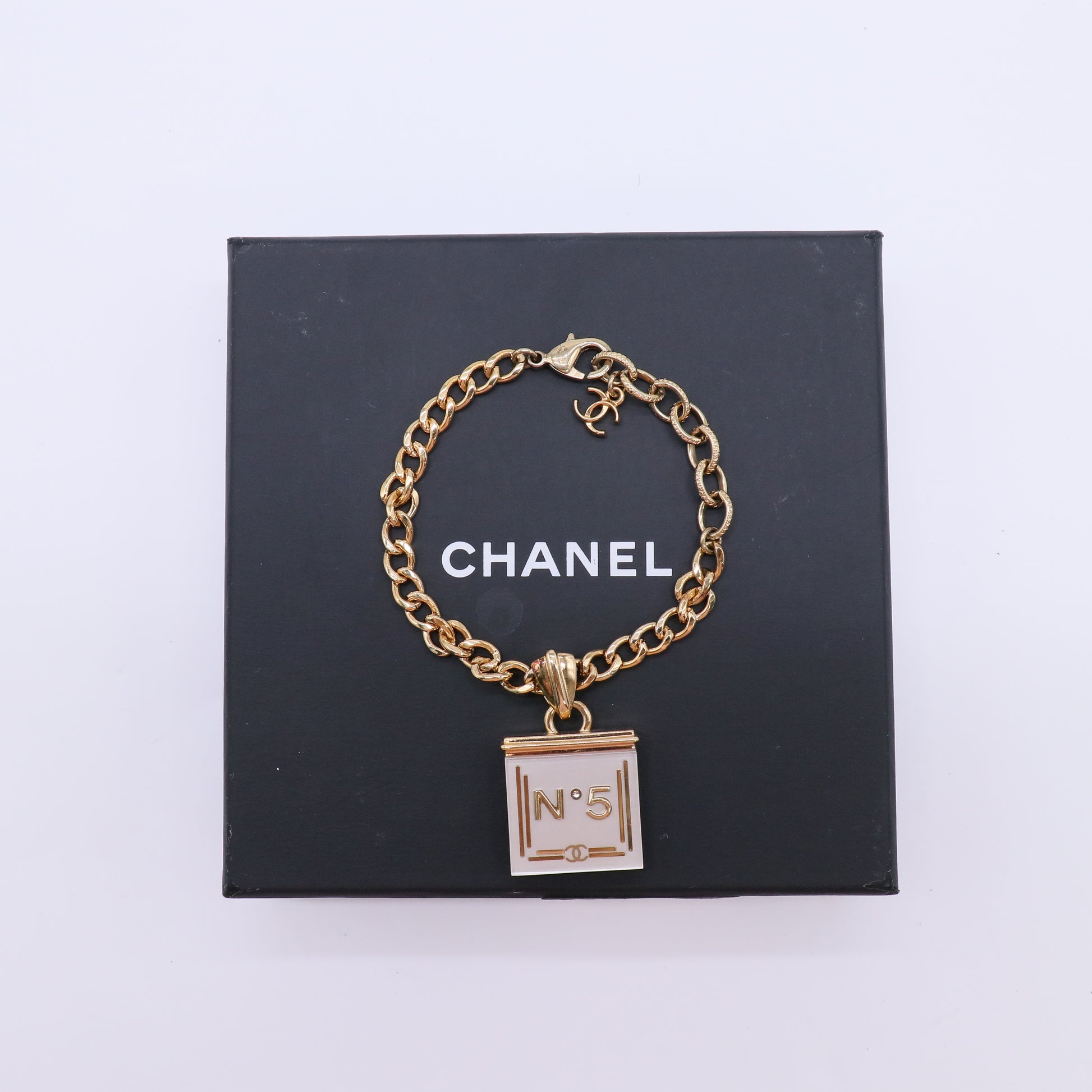 Chanel No.5 Perfume Bottle Charm Bracelet W21778