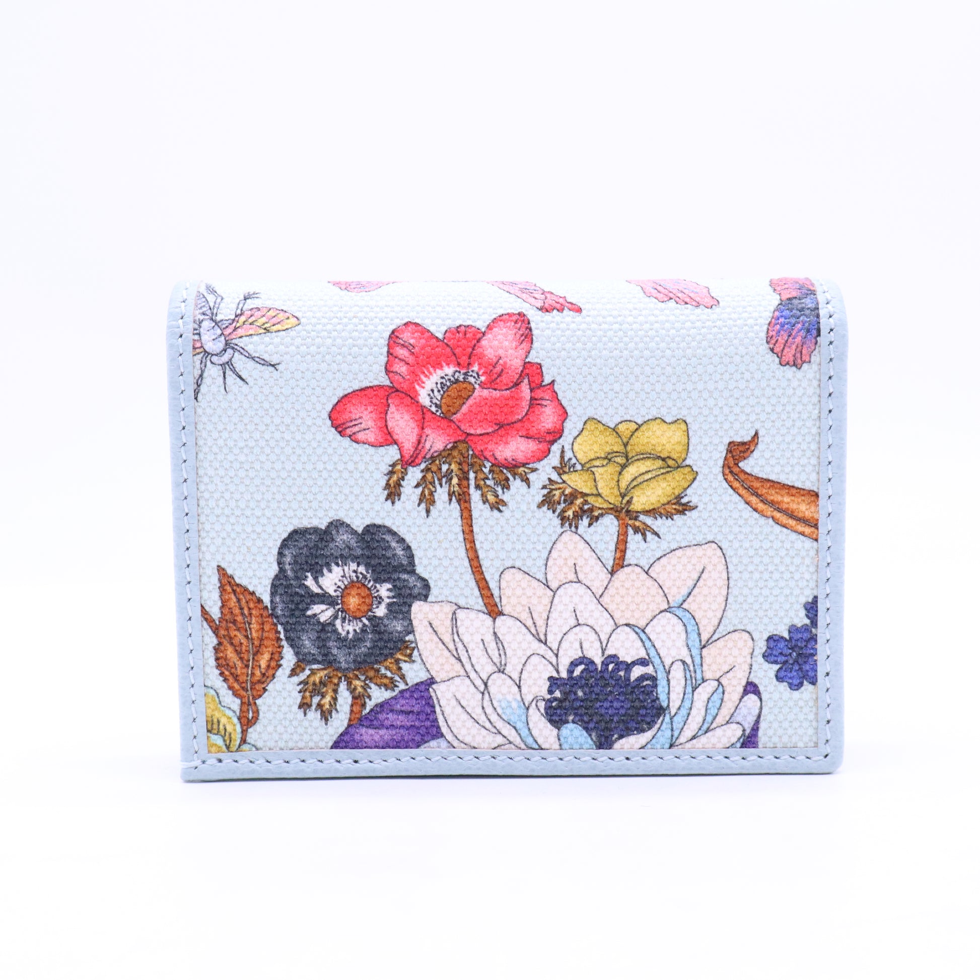 Gucci Flora GG Marmont Leather Wallet W21031