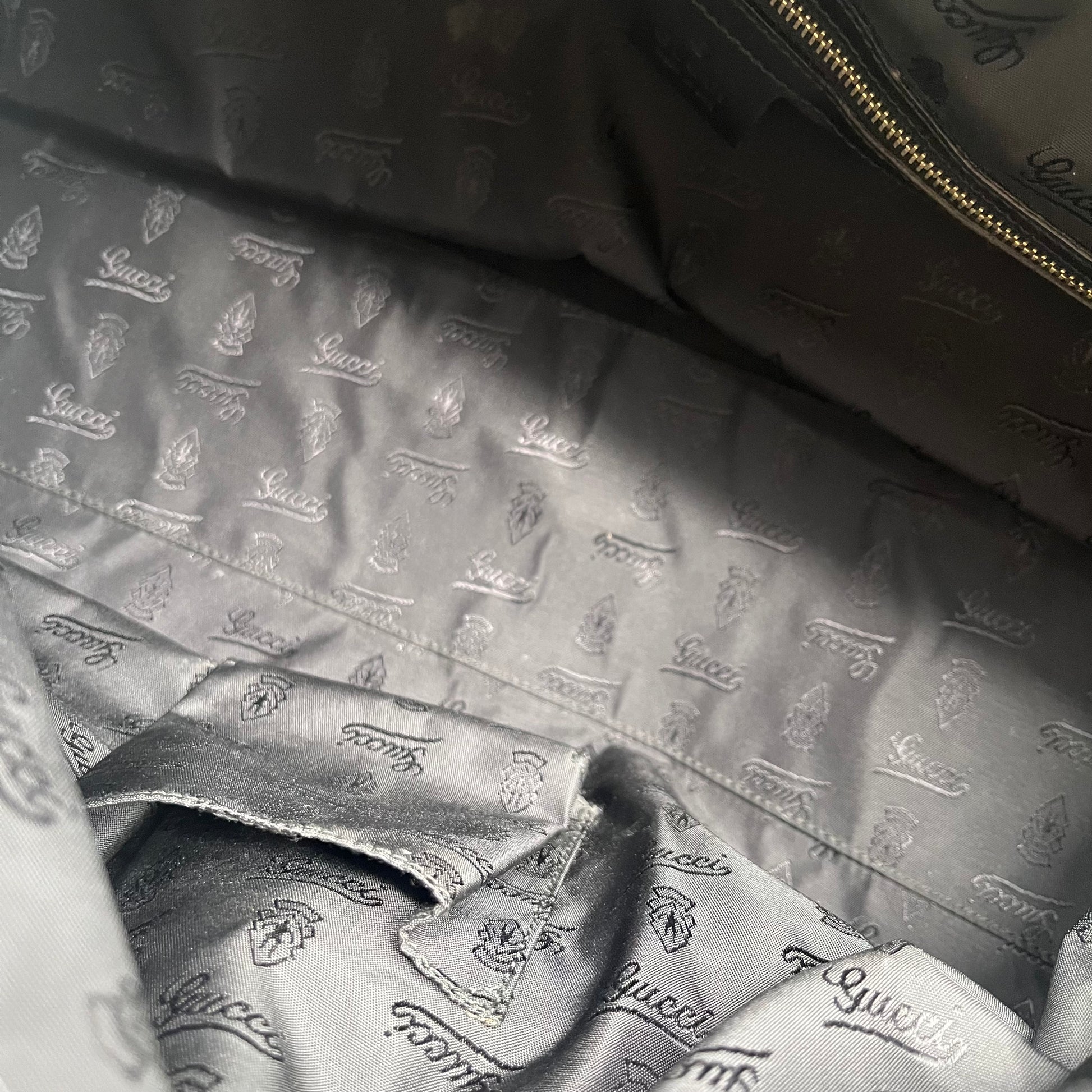 Calfskin Pop Bamboo Top Handle Tote Black twins