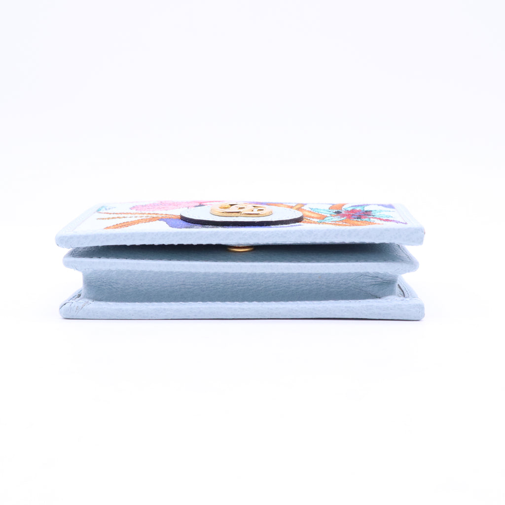 Gucci Flora GG Marmont Leather Wallet W21031