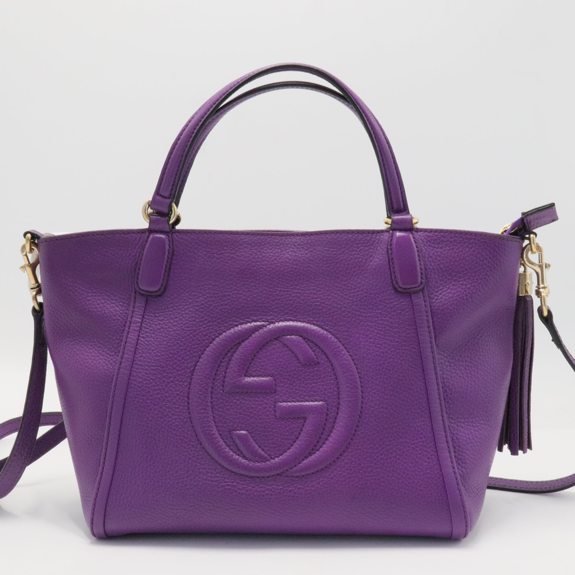 Soho Convertible Top Handle Bag Leather Small