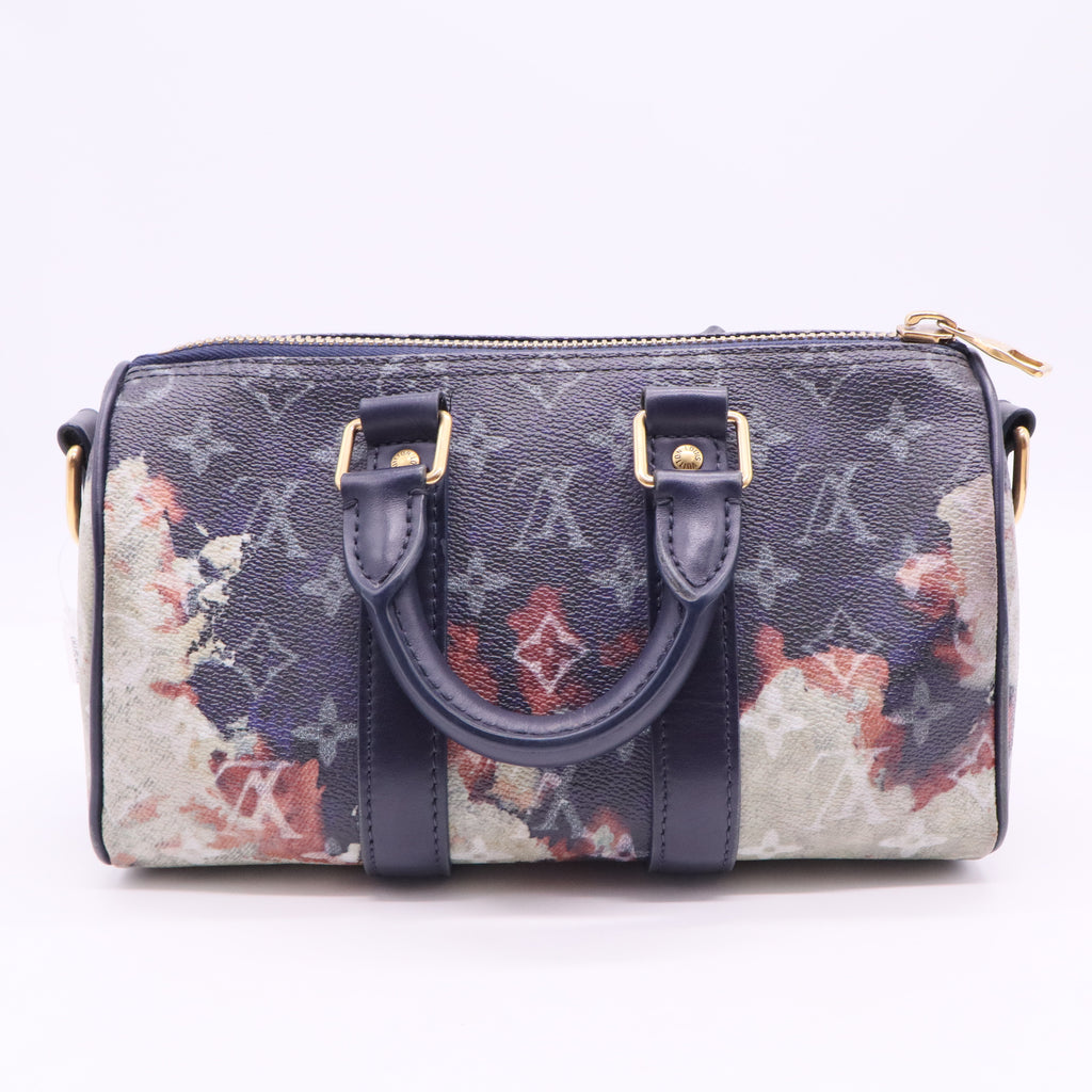 Monogram Bleach Keepall Bandouliere 25 Ink Blue twins