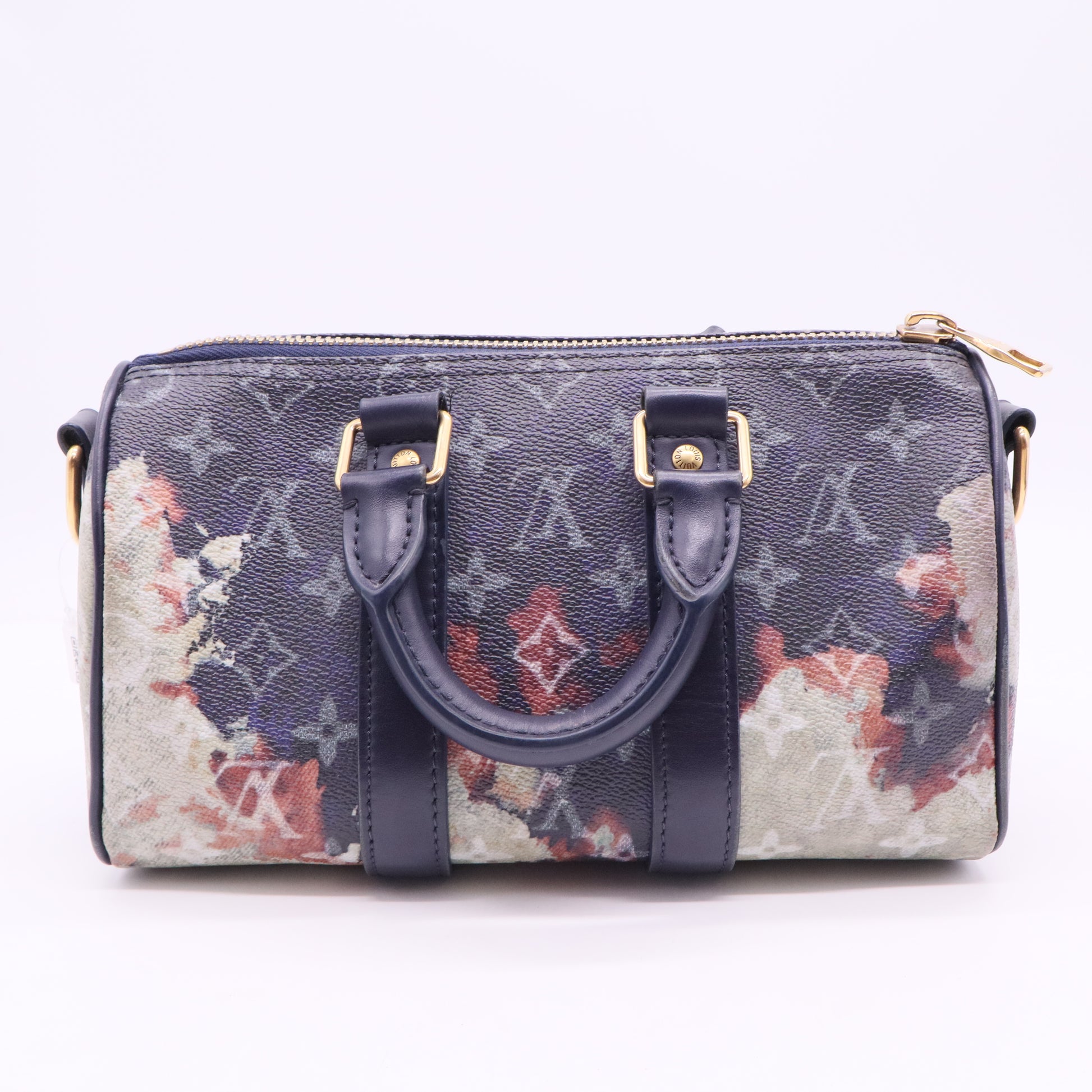 Monogram Bleach Keepall Bandouliere 25 Ink Blue twins