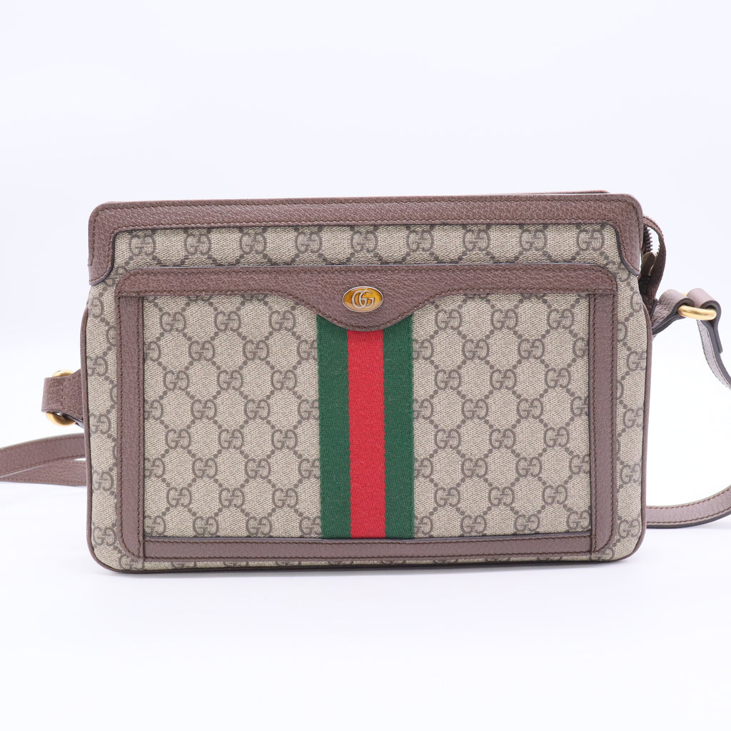Ophidia Zip Shoulder Bag GG Coated Canvas Medium Twins LDJ3165