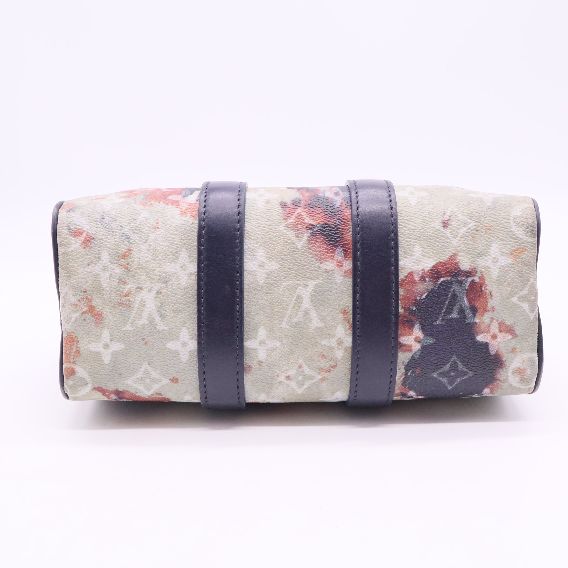 Monogram Bleach Keepall Bandouliere 25 Ink Blue twins